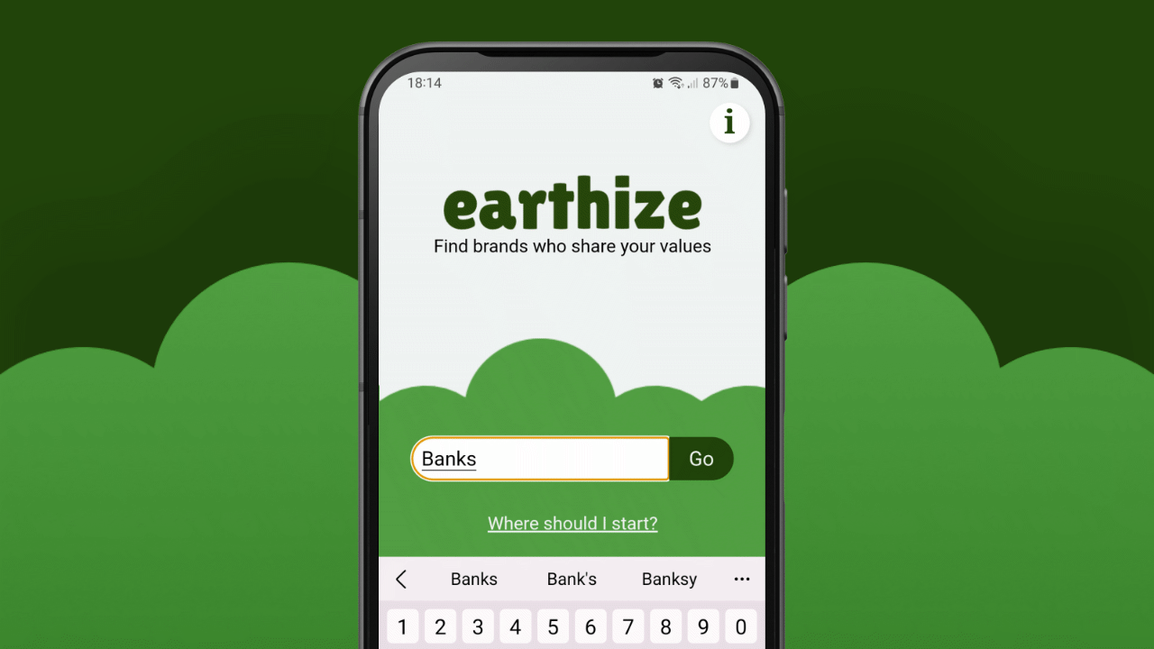 Earthize: Find eco-friendly brands
